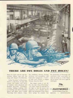 kaiser cargo inc 1943 there are fox holes planes fleetwings vintage ad kaiser cargo inc 1943 there are fox holes planes fleetwings vintage ad