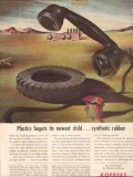 koppers company 1943 plastic begets synthetic rubber ww2 vintage ad koppers company 1943 plastic begets synthetic rubber ww2 vintage ad