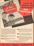 lyon metal products inc 1943 increasing war production ww2 vintage ad lyon metal products inc 1943 increasing war production ww2 vintage ad