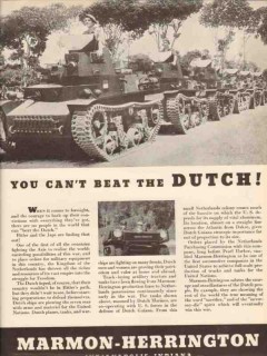 marmon-herrington 1943 you cant beat the dutch ww2 truck vintage ad marmon-herrington 1943 you cant beat the dutch ww2 truck vintage ad