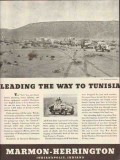 marmon-herrington 1943 leading the way to tunisia ww2 truck vintage ad