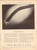 maryland casualty company 1943 boomerang insurance ww2 vintage ad