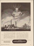 minneapolis-honeywell regulator company 1943 industry ww2 vintage ad