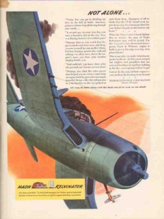 nash-kelvinator corp 1943 not alone corsair airplanes ww2 vintage ad nash-kelvinator corp 1943 not alone corsair airplanes ww2 vintage ad