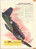 nash-kelvinator corp 1943 hes got the drop corsair airplane vintage ad nash-kelvinator corp 1943 hes got the drop corsair airplane vintage ad