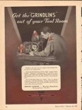 norton company 1943 get grindlins out of tool room gremlins vintage ad
