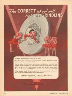 norton company 1943 correct wheel lick grindlins grinding vintage ad norton company 1943 correct wheel lick grindlins grinding vintage ad
