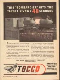 ohio crankshaft company 1943 tocco bombardier hits target vintage ad