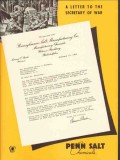 pennsylvania salt mfg company 1943 letter secretary war ww2 vintage ad