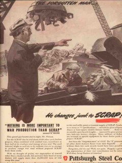 pittsburgh steel company 1943 donald m nelson forgotten man vintage ad