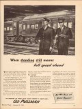 pullman company 1943 standing still full speed ahead train vintage ad