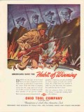 ohio tool company 1943 americans have habit of winning ww2 vintage ad