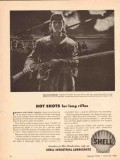 Shell Industrial Lubricants 1943 Vintage Ad Oil Hot Shots Long Rifles