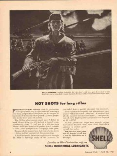 Shell Industrial Lubricants 1943 Vintage Ad Oil Hot Shots Long Rifles Shell Industrial Lubricants 1943 Vintage Ad Oil Hot Shots Long Rifles
