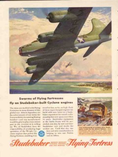 studebaker 1943 swarms of flying fortress cyclone engines vintage ad studebaker 1943 swarms of flying fortress cyclone engines vintage ad