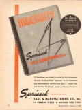 spriesch tool mfg company 1943 ingenuity joseph j cheney vintage ad