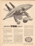 tobe deutschmann corp 1943 weigh a ton adolf ww2 capacitor vintage ad