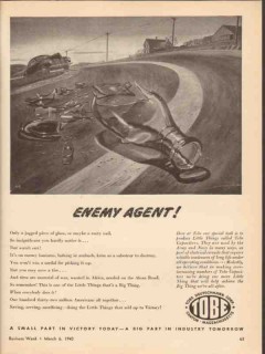 tobe deutschmann corp 1943 enemy agent electronic capacitor vintage ad
