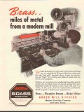 western cartridge company 1943 brass metal modern mill ww2 vintage ad