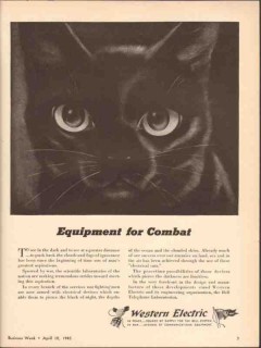 western electric 1943 equipment for combat bell telephone vintage ad