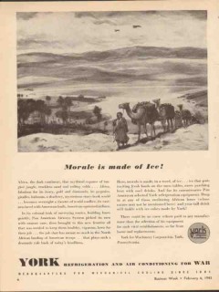 york ice machinery corp 1943 morale is made of ice ww2 vintage ad  york ice machinery corp 1943 morale is made of ice ww2 vintage ad