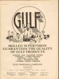 Gulf Refining Company 1929 Vintage Ad Oil Skilled Supervision Quality Gulf Refining Company 1929 Vintage Ad Oil Skilled Supervision Quality