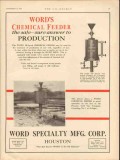 word specialty mfg corp 1929 chemical feeder production vintage ad word specialty mfg corp 1929 chemical feeder production vintage ad