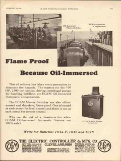 electric controller mfg co 1930 flame proof oil immersed vintage ad
