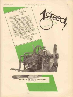 Franklin Valveless Engine Company 1930 Vintage Ad Armstrong McKenzie