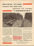 general paint corp 1930 biturine enamel armors pipeline oil vintage ad