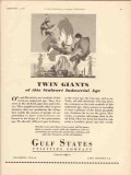 gulf states utilities company 1930 twin giants stalwart age vintage ad