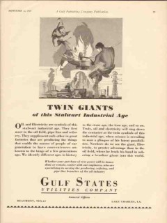 gulf states utilities company 1930 twin giants stalwart age vintage ad