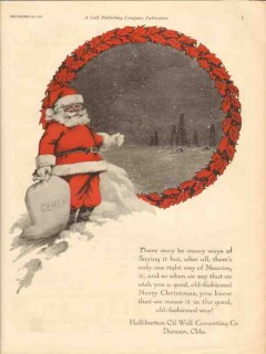Halliburton Oil Well Cementing Company 1930 Vintage Ad Merry Christmas Halliburton Oil Well Cementing Company 1930 Vintage Ad Merry Christmas