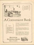 houston national bank 1930 convenient oilfield finance vintage ad