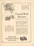 houston national bank 1930 friends years oilfield finance vintage ad