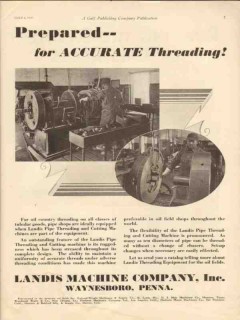 landis machine company 1930 prepared accurate threading vintage ad landis machine company 1930 prepared accurate threading vintage ad