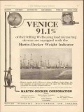 Martin-Decker Corp 1930 Vintage Ad Oil Field Weight Indicator Venice