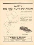 National Transit Pump Machine Company 1930 Vintage Ad Oil Safety First National Transit Pump Machine Company 1930 Vintage Ad Oil Safety First