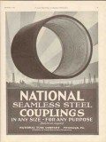 national tube company 1930 seamless steel couplings oil vintage ad