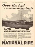 National Tube Company 1930 Vintage Ad Pipe Over Top Eliminate Washouts National Tube Company 1930 Vintage Ad Pipe Over Top Eliminate Washouts