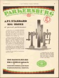 Parkersburg Rig Reel Company 1930 Vintage Ad Oil API Standard Irons