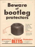 Patterson-Ballagh Corp 1930 Vintage Ad Oil Beware Bootleg Protectors