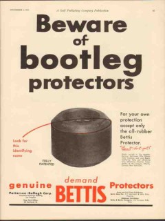 Patterson-Ballagh Corp 1930 Vintage Ad Oil Beware Bootleg Protectors