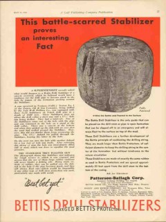 Patterson-Ballagh Corp 1930 Vintage Ad Oil Battle-Scarred Stabilizer