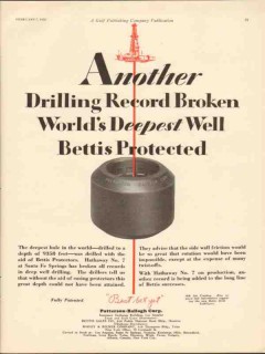 Patterson-Ballagh Corp 1930 Vintage Ad Oil Well Drilling Record Broken Patterson-Ballagh Corp 1930 Vintage Ad Oil Well Drilling Record Broken