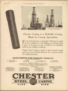 South Chester Tube Company 1930 Vintage Ad Reliable Casing Specialists