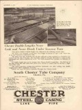 South Chester Tube Company 1930 Vintage Ad Double Lengths Never Leak