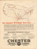South Chester Tube Company 1930 Vintage Ad Oil Pipe Prompt Service