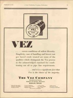 vez company 1930 conditions diversity oilfield chemicals vintage ad vez company 1930 conditions diversity oilfield chemicals vintage ad