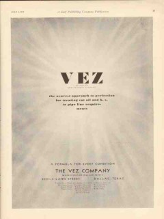 vez company 1930 approach perfection cut oil pipe line vintage ad vez company 1930 approach perfection cut oil pipe line vintage ad